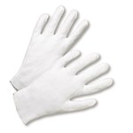 imagen de West Chester 805 White Large Cotton Lisle Inspection Gloves - Wing Thumb - 10 in Length - 805/L