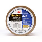 imagen de 3M Scotch 375 Tostado Cinta de sellado de cajas - 72 mm Anchura x 50 m Longitud - 3.1 mil Espesor - 68763