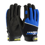 imagen de PIP Maximum Safety 120-MX2830 Black/Blue Medium Cotton/Polyester/Spandex/Synthetic Leather Mechanic's Gloves - 120-MX2830/M