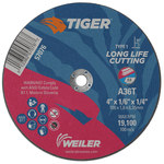 imagen de Weiler Tiger Rueda de corte 57076 - Tipo 1 (recto) - 4 pulg. - Óxido de aluminio - 36 - T