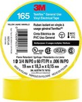 imagen de 3M Temflex 165YL4A Yellow Electrical Tape - 0.75 in x 60 ft - 6 mil Thick - 92577