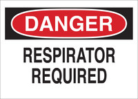 imagen de Brady B-302 Poliéster Rectángulo Cartel de respirador Blanco - 10 pulg. Ancho x 7 pulg. Altura - Laminado - 88617