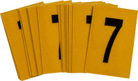 imagen de Bradylite 5920-7 Etiqueta de número - 7 - Negro sobre amarillo - 1 pulg. x 1 1/2 pulg. - B-997