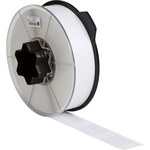 imagen de Brady Wraptor 150513 Rollo de etiquetas troqueladas para impresoras - 1.5 pulg. x 2.5 pulg. - Vinilo - Transparente/Blanco - B-417