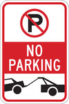 imagen de Brady B-959 Aluminio Rectángulo Cartel de información, restricción y permiso de estacionamiento Blanco - Reflectante - 141796
