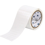 imagen de Brady THT-38-473-10 Rollo de etiquetas troqueladas para impresoras - 0.375 pulg. x 0.375 pulg. - Poliéster - Blanco - B-473