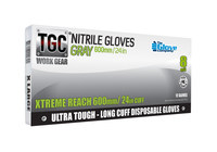 imagen de The Glove CoMPany TGC WorkGear Gris Grande Nitrilo Nitrilo Guantes desechables - acabado Con textura - Longitud 24 pulg. - 348098-00088