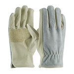 imagen de PIP Maximum Safety 122-169 Tan Large Grain, Split Cowhide Leather Work Gloves - 9.6 in Length - 122-169/L