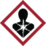 imagen de Brady 121196 Health Danger Label - 1.5 in x 1.5 in - Polyester - White / Black / Red - B-7541 - 54724
