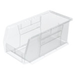 imagen de Akro-mils Akrobin 30 lb Transparente Polímero de grado industrial Colgado/Apilado Contenedor de almacenamiento - longitud 10 7/8 pulg. - Ancho 5 1/2 pulg. - Altura 5 pulg. - Compartimientos 1 - 30230S