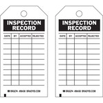 imagen de Brady 86438 Negro sobre blanco Poliéster/papel Etiqueta de inspección general - Ancho 3 pulg. - Altura 5 3/4 pulg. - B-837