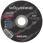 imagen de Weiler Wolverine Rueda de corte 56103 - Tipo 1 - Rueda recta - 4-1/2 pulg - Óxido de aluminio - 60 - T