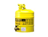 imagen de Justrite Lata de seguridad 7150240 - Amarillo - 5 gal Capacidad - Acero - 14034