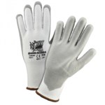 imagen de West Chester Barracuda 713HGWU White/Gray X-Small Cut-Resistant Glove - ANSI A2 Cut Resistance - Polyurethane Palm & Fingers Coating - 9 in Length - 713HGWU/XS