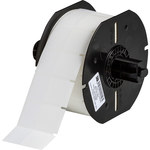 imagen de Brady B33-183-461 Rollo de etiquetas troqueladas para impresoras - 1.75 pulg. x 1 pulg. - Poliéster - Transparente/Blanco - B-461