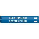 imagen de Bradysnap-On 4302-A Marcador de tubos - 3/4 pulg. to 1 3/8 pulg. - Plástico - Blanco sobre azul - B-915