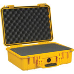 imagen de Pelican 1500 NL/WF Yellow Protective Hard Case, Polypropylene, Polyurethane Foam Padding, 18.5 in x 14.06 in - 15017