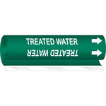 imagen de Brady 5775-I Marcador de tubería de envoltura - 1 1/2 pulg. to 2 3/8 pulg. - Agua - Poliéster - Blanco sobre verde - B-689