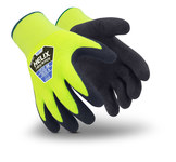 imagen de HexArmor Helix 2077 Yellow/Black 10 Cold Condition Glove - Nitrile Palm & Fingers Coating - Fleece Insulation - Rough Finish - 2077-XL (10)