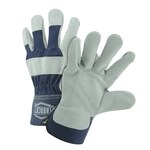 imagen de West Chester Ironcat IC5 Blue Small Split Cowhide Leather Work Gloves - Wing Thumb - 9.625 in Length - IC5/S