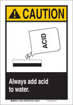 imagen de Brady B-555 Aluminio Rectángulo Señal de advertencia química Blanco - 7 pulg. Ancho x 10 pulg. Altura - 125910