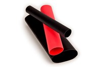 imagen de 3M E30.500BK6"P Tubería con revestimiento adhesivo de poliolefina flexible de pared delgada termocontraíble - 6 pulg. - Negro - 60062