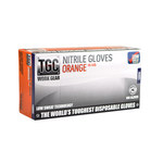 imagen de TGC WorkGear Hi-Vis Orange Nitrile Disposable Glove - Small - 348098-00014