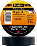 imagen de 3M Scotch Super 33+ 33+-3/4X36YD-1 Negro Cinta de marcaje electrica - 3/4 pulg. x 36 yd - Grosor 7 mil - 00053