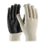 imagen de PIP 36-110PC-BK Black/White X-Small Cotton/Polyester General Purpose Gloves - PVC Palm & Fingers Coating - 36-110PC-BK/XS