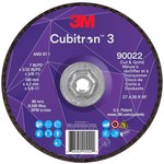 imagen de 3M Cubitron 3 Cut and Grind Wheel 90022 - Type 27 (Depressed Center) - 7 in - Precision Shaped Ceramic Aluminum Oxide - 36+