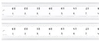 imagen de Starrett Acero templado para resortes pesados Regla de acero - longitud de 24 pulg. - ancho de 1-1/4 in - espesor de 1/10 pulg. - C416R-24