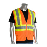 imagen de PIP High-Visibility Vest 302-MVZPOR 302-MVZPOR-L - Size Large - Orange - 72819