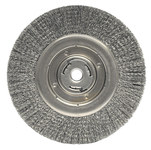 imagen de Weiler Wolverine 36265 Wheel Brush - 10 in Dia - Crimped Steel Bristle