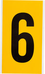 imagen de Brady 1570-9 Etiqueta de número - 9 - Negro sobre amarillo - 5 pulg. x 9 pulg. - B-946