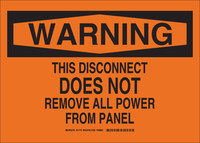 imagen de Brady B-555 Aluminio Rectángulo Cartel de seguridad eléctrica Naranja - 14 pulg. Ancho x 10 pulg. Altura - 31775