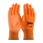 imagen de PIP G-Tek GP 33-425OR Orange Large Nylon Work Gloves - EN 388 1 Cut Resistance - Polyurethane Palm & Fingers Coating - 9.3 in Length - 33-425OR/L