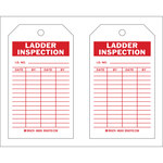 imagen de Brady 86503 Rojo sobre blanco Poliéster/papel Etiqueta de escalera - Ancho 4 pulg. - Altura 7 pulg. - B-837