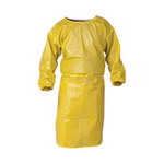 imagen de Kimberly-Clark Kleenguard Bata resistente a productos químicos A70 09829 - 44 pulg. - Amarillo