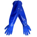 imagen de Global Glove Frogwear 8690 Azul Grande PVC Guantes resistentes a productos químicos - 8690 lg