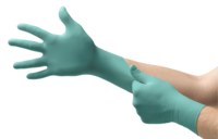 imagen de Ansell Neotouch 25-201 Green X-Small Powder Free Disposable Gloves - Food Grade - 11 in Length - Rough Finish - 5 mil Thick - 385683