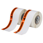 imagen de Brady THTEL-25-483-1-AV Rollo de etiquetas troqueladas para impresoras - 6 pulg. x 4 pulg. - Poliéster - Blanco - B-483