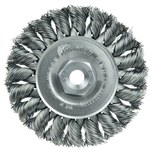 imagen de Weiler 13201 Wheel Brush - 3 in Dia - Knotted - Standard Twist Steel Bristle