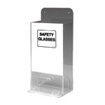 imagen de Brady Negro sobre transparente Acrílico Dispensador de lentes de seguridad MVSDM - Montaje en pared - Ancho 8 pulg. - Altura 18 pulg. - Montaje en pared - 754476-45669