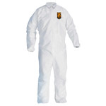 imagen de Ansell KleenGuard Overoles resistentes a productos químicos A30 46103 - tamaño Grande - Microfuerza - Blanco