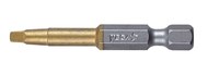 imagen de Vega Tools #1 Cuadrado Insertar Broca impulsora 150R1A-TI - Acero S2 Modificado - 2 pulg. Longitud - Nitruro de titanio acabado - 00867