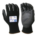 imagen de Armor Guys Duty GP 06-012 Black Large Nylon Work Gloves - ENN 388 Level 1 Cut Resistance - Polyurethane Palm & Fingers Coating - 9.8 in Length - 06-012-L