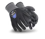 imagen de HexArmor Helix 1091 Black/Gray 9 Nylon Knit Work Gloves - ANSI A1 Cut Resistance - Nitrile Foam Palm & Fingers Coating - 1091-L (9)
