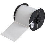 imagen de Brady MetaLabel B33-161-486 Rollo de etiquetas troqueladas para impresoras - 4 pulg. x 4 pulg. - Poliéster metalizado - Gris claro - B-486