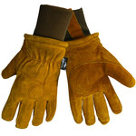 imagen de Global Glove 524 Brown Large Split Cowhide Cold Condition Gloves - Thinsulate Insulation - 524/LG