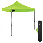 imagen de Ergodyne SHAX 6000 Commercial Pop-Up Tent - 10 ft x 10 ft - 14 ft Height - Polyester - Hi-Vis Lime - 12900